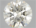 0.70 Carats, Round with Excellent Cut, K Color, VS2 Clarity and Certified by GIA