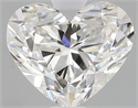 1.01 Carats, Heart H Color, IF Clarity and Certified by GIA