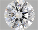 Lab Created Diamond 3.66 Carats, Round with excellent Cut, F Color, vs2 Clarity and Certified by GIA