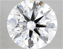 Del inventario de diamantes de laboratorio, 2.63 quilates, Redondo , Color E, claridad vvs2 y certificado IGI