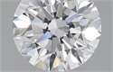 1.40 Carats, Round with Excellent Cut, F Color, VVS2 Clarity and Certified by GIA