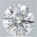 Lab Created Diamond 1.58 Carats, Round with Ideal Cut, E Color, VVS2 Clarity and Certified by IGI