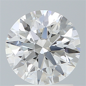 Picture of Lab Created Diamond 1.58 Carats, Round with Ideal Cut, E Color, VVS2 Clarity and Certified by IGI