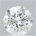 Lab Created Diamond 1.54 Carats, Round with Excellent Cut, E Color, VVS2 Clarity and Certified by IGI
