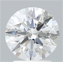 Lab Created Diamond 2.27 Carats, Round with Ideal Cut, D Color, VVS2 Clarity and Certified by IGI