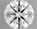 Lab Created Diamond 2.63 Carats, Round with ideal Cut, E Color, vvs2 Clarity and Certified by IGI