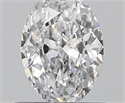 0.50 Carats, Oval D Color, VS2 Clarity and Certified by GIA
