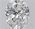 0.61 Carats, Oval D Color, SI1 Clarity and Certified by GIA