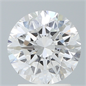 Lab Created Diamond 2.19 Carats, Round with Excellent Cut, D Color, VS1 Clarity and Certified by IGI
