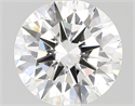 Lab Created Diamond 3.08 Carats, Round with ideal Cut, E Color, vvs2 Clarity and Certified by IGI