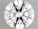 Lab Created Diamond 2.67 Carats, Round with ideal Cut, D Color, vvs2 Clarity and Certified by IGI
