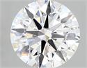 Lab Created Diamond 2.37 Carats, Round with ideal Cut, E Color, vs1 Clarity and Certified by IGI