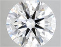Lab Created Diamond 2.13 Carats, Round with ideal Cut, D Color, vs1 Clarity and Certified by IGI