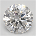 Lab Created Diamond 2.01 Carats, Round with ideal Cut, F Color, vvs1 Clarity and Certified by IGI