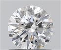 0.63 Carats, Round with Excellent Cut, D Color, VS1 Clarity and Certified by GIA