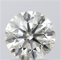 1.00 Carats, Round with Excellent Cut, K Color, SI1 Clarity and Certified by GIA