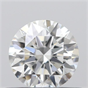 0.43 Carats, Round with Excellent Cut, F Color, VS1 Clarity and Certified by GIA