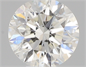 0.40 Carats, Round with Excellent Cut, H Color, SI1 Clarity and Certified by GIA