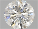 0.56 Carats, Round with Excellent Cut, H Color, SI2 Clarity and Certified by GIA