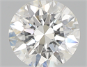 0.50 Carats, Round with Excellent Cut, H Color, VS2 Clarity and Certified by GIA
