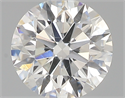 0.44 Carats, Round with Excellent Cut, G Color, SI1 Clarity and Certified by GIA
