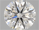 0.57 Carats, Round with Excellent Cut, G Color, IF Clarity and Certified by GIA