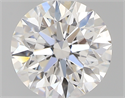0.70 Carats, Round with Excellent Cut, E Color, VS1 Clarity and Certified by GIA