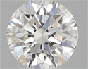 0.41 Carats, Round with Excellent Cut, E Color, VVS1 Clarity and Certified by GIA