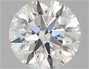 0.57 Carats, Round with Excellent Cut, F Color, IF Clarity and Certified by GIA
