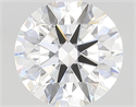 Lab Created Diamond 2.43 Carats, Round with ideal Cut, E Color, vs1 Clarity and Certified by IGI