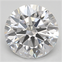 Lab Created Diamond 2.33 Carats, Round with ideal Cut, F Color, vvs2 Clarity and Certified by IGI