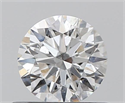0.44 Carats, Round with Excellent Cut, E Color, SI2 Clarity and Certified by GIA
