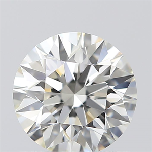 Picture of 0.76 Carats, Round with Excellent Cut, J Color, IF Clarity and Certified by GIA