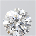 0.53 Carats, Round with Excellent Cut, F Color, VVS1 Clarity and Certified by GIA