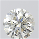 0.74 Carats, Round with Excellent Cut, K Color, VVS1 Clarity and Certified by GIA