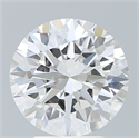 Lab Created Diamond 3.78 Carats, Round with Excellent Cut, E Color, VS1 Clarity and Certified by IGI