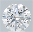 Lab Created Diamond 3.43 Carats, Round with Ideal Cut, E Color, VVS2 Clarity and Certified by IGI