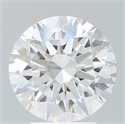 Lab Created Diamond 3.26 Carats, Round with Excellent Cut, E Color, VVS2 Clarity and Certified by IGI