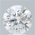 Lab Created Diamond 3.04 Carats, Round with Ideal Cut, E Color, VVS2 Clarity and Certified by IGI