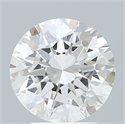 Lab Created Diamond 3.00 Carats, Round with Excellent Cut, F Color, VS1 Clarity and Certified by IGI