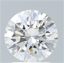 Lab Created Diamond 2.01 Carats, Round with Excellent Cut, E Color, VVS2 Clarity and Certified by IGI