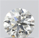 0.60 Carats, Round with Excellent Cut, J Color, VS2 Clarity and Certified by GIA