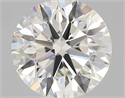 0.70 Carats, Round with Excellent Cut, I Color, VS2 Clarity and Certified by GIA