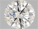 0.58 Carats, Round with Excellent Cut, I Color, IF Clarity and Certified by GIA
