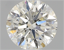 0.53 Carats, Round with Excellent Cut, J Color, VVS1 Clarity and Certified by GIA