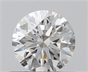 0.41 Carats, Round with Excellent Cut, G Color, VVS1 Clarity and Certified by GIA