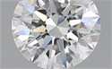 2.01 Carats, Round with Excellent Cut, H Color, SI1 Clarity and Certified by GIA