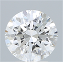 Lab Created Diamond 3.03 Carats, Round with Excellent Cut, E Color, VVS2 Clarity and Certified by IGI