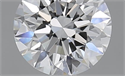 0.80 Carats, Round with Excellent Cut, D Color, IF Clarity and Certified by GIA