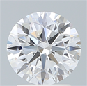 Lab Created Diamond 2.10 Carats, Round with Excellent Cut, D Color, VS1 Clarity and Certified by IGI